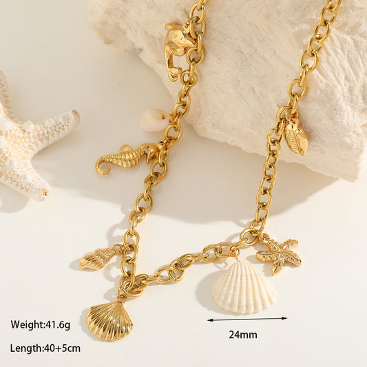 Tropical Hawaiian Charm Necklace