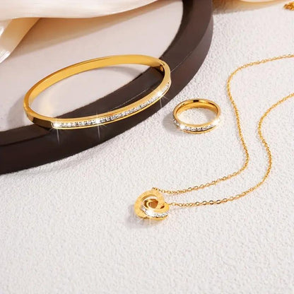 Modern Roman Geometric Jewelry Set