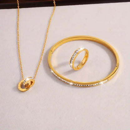 Modern Roman Geometric Jewelry Set