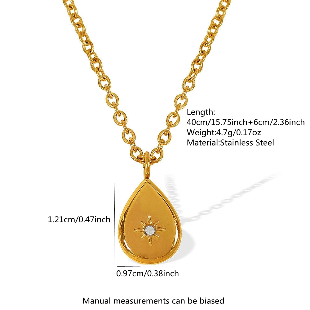 Water Drop & Star-Shaped Jewelry Set for Women – Casual Everyday Style