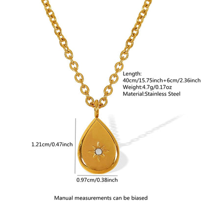 Water Drop & Star-Shaped Jewelry Set for Women – Casual Everyday Style